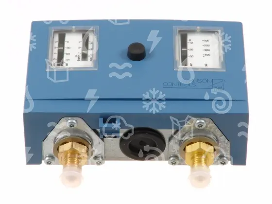 presostat Johnson Controls, kombinovaný, P736MCA-9300, -0,5 - 7,0 , 3,0 - 30,0 , diference 0,6 - 3,0 , 3 fix, man., šroub 1/4